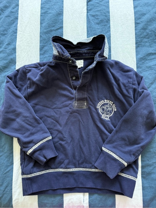 Crewcuts Other - Crewcuts Navy Rugby Pullover with White Trim